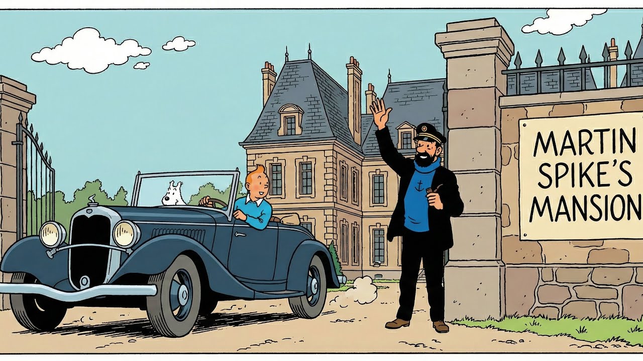 A short Tintin comic book I made with ai