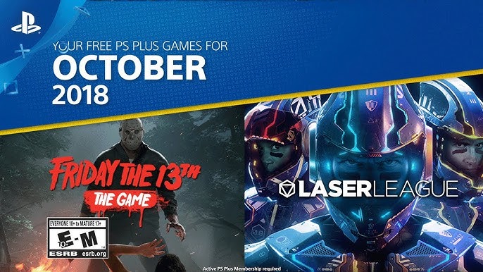 October's PlayStation Plus games include Friday the 13th and Laser League