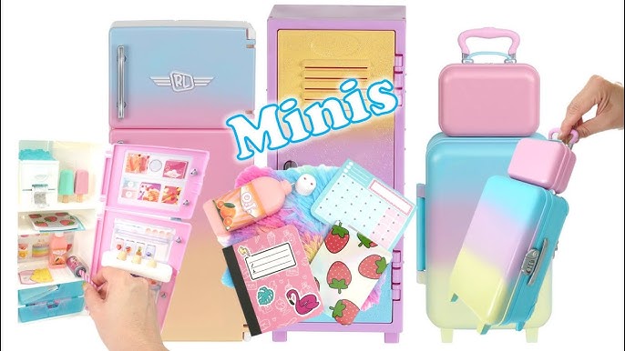 Real Littles S7 Desktop Caddies Mini Fridge with 20+ Pieces Real Working  Stationery Arts & Crafts Kitchen Children Toys, Gift for Girls, Kids ages 6  years and above