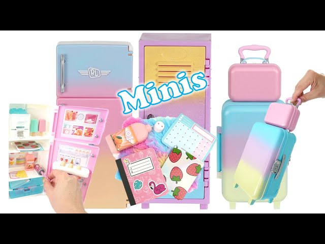  REAL LITTLES My Rainbow Collection, Roller Case, Fridge and  Locker Desk Caddies in One Pack! Plus 57 Mini Toy Surprises!