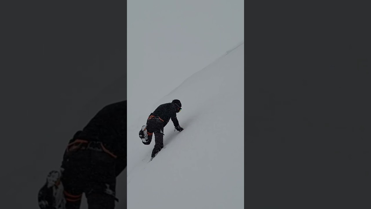 Winter climb #adventure #climbing #winter