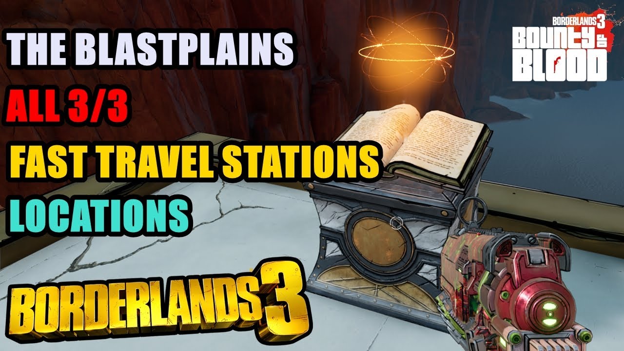 borderlands fast travel only shows dlc