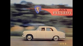 Fabrication de A à Z d'une Peugeot 403 dans les usines Peugeot de Sochaux