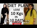 Diet Plan To Lose Weight Fast In Hindi | Lose 10 Kgs In 10 Days