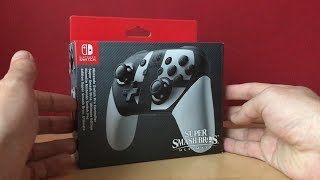 værst medley længde Unboxing Nintendo Switch Pro Controller Super Smash Bros Ultimate Edition  (UK) - YouTube