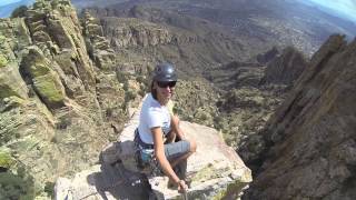 Topping out on Finger Rock