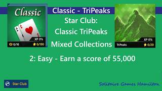 Star Club | Classic | TriPeaks #2: Easy - Earn a score of 55,000 screenshot 2