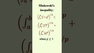 Minkowski's inequality