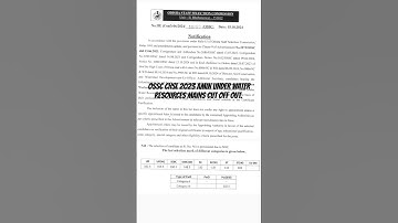 OSSC CHSL 2023 AMIN UNDER WATER RESOURCES MAINS CUT OFF OUT.