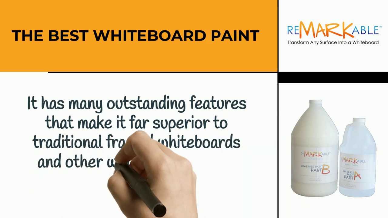 The Best Whiteboard Paint Remarkable DryErase Paint YouTube