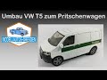 #75 VW T5 Transporter Custom Umbau zum [Pritschenwagen] von Siku Kommentar auf deutsch