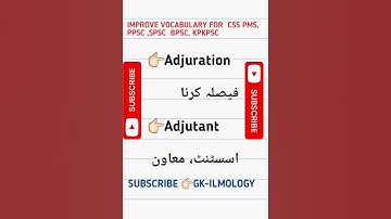 Important  VOCABULARY for css pms ppsc upsc and all others exams#trend #trending # #students #gk
