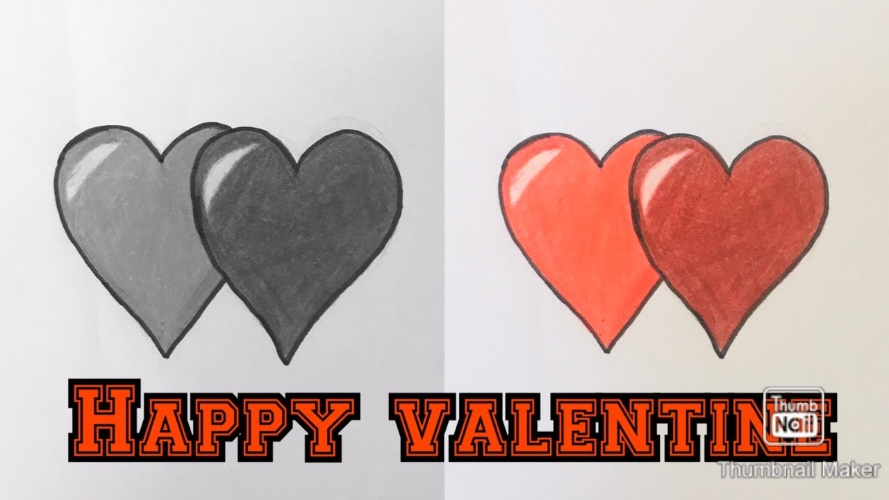Happy valentines (draw a heart) - YouTube