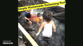 Sobrang Saya at Tuwa ng mga Bata sa Tuwing Sila ay makaligo/Instant Simple Homemade Swimming Pool 1