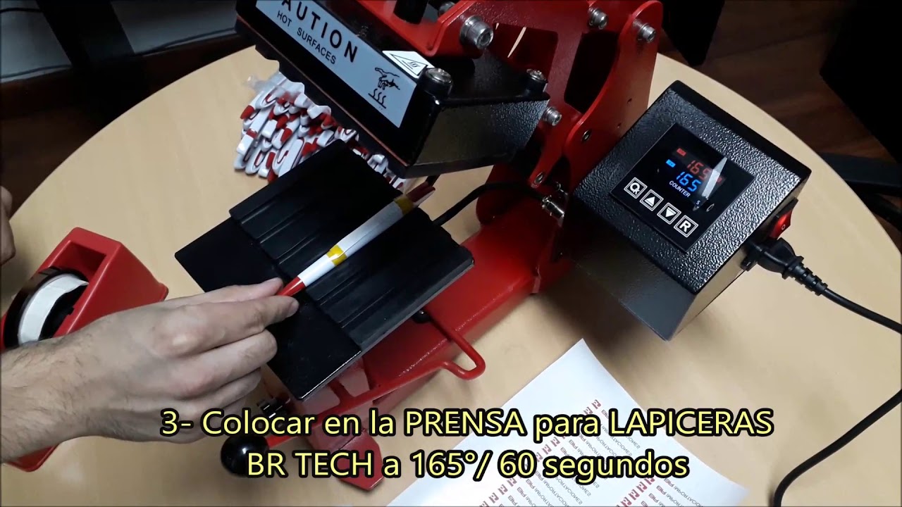 Prensa para Lapiceras Promocionales BR TECH - YouTube
