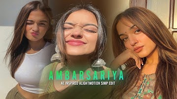 Ambarsariya Ae inspired AlightMotion simp Edit / Shruti Bkshi / Editbymohit / #alightmotion #editing