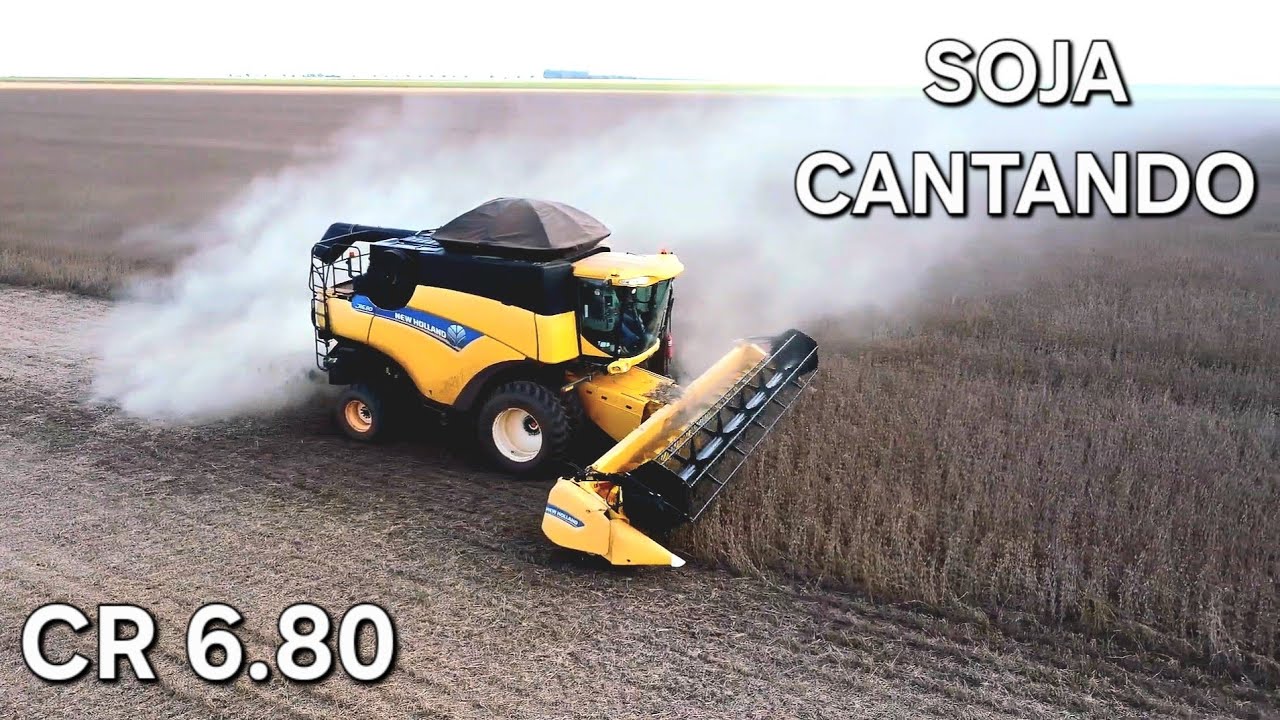 CR 6.80 E TC 5090 NEW HOLLAND NA COLHEITA DA SOJA 25/26 EM MATO GROSSO DO SUL #MT#AGRO#DRONES#BRASIL