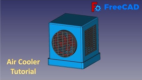 FreeCAD Tutorial : How to make an Air Cooler in Freecad #freecad #3dmodel #3ddesign #cad
