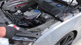 How to clean an engine the easy way! AUDI RS-7 830 HP No touch engine bay cleaner