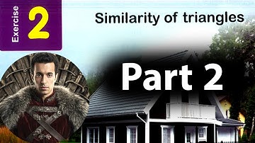 Solving exercise (2) on Similarity of triangles ( Part 2 ) - sec1 - first term