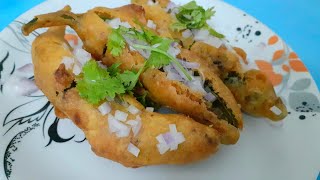 Street style mirchi bajji || andhra famous mirchi bajji || mirchi bajji