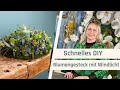 DIY Blumenkranz mit Kerze: Einfache Anleitung für rustikale TISCHDEKO, Gemütliches Zuhause gestalten