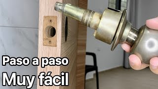 COMO CAMBIAR CHAPA DE BAÑO.  ///  How to change a bathroom lock