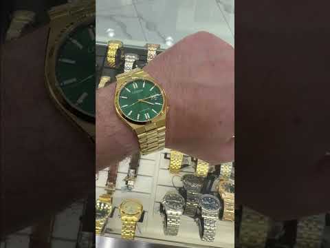 Citizen Tsuyosa Gold Bracelet Green Dial Auto 40M Citizen Tsuyosa Watch Wristcheck