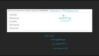 Word Knowledge Practice 1-- Question 6