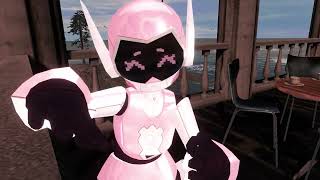 Quirked up robot girl goated with the DOS