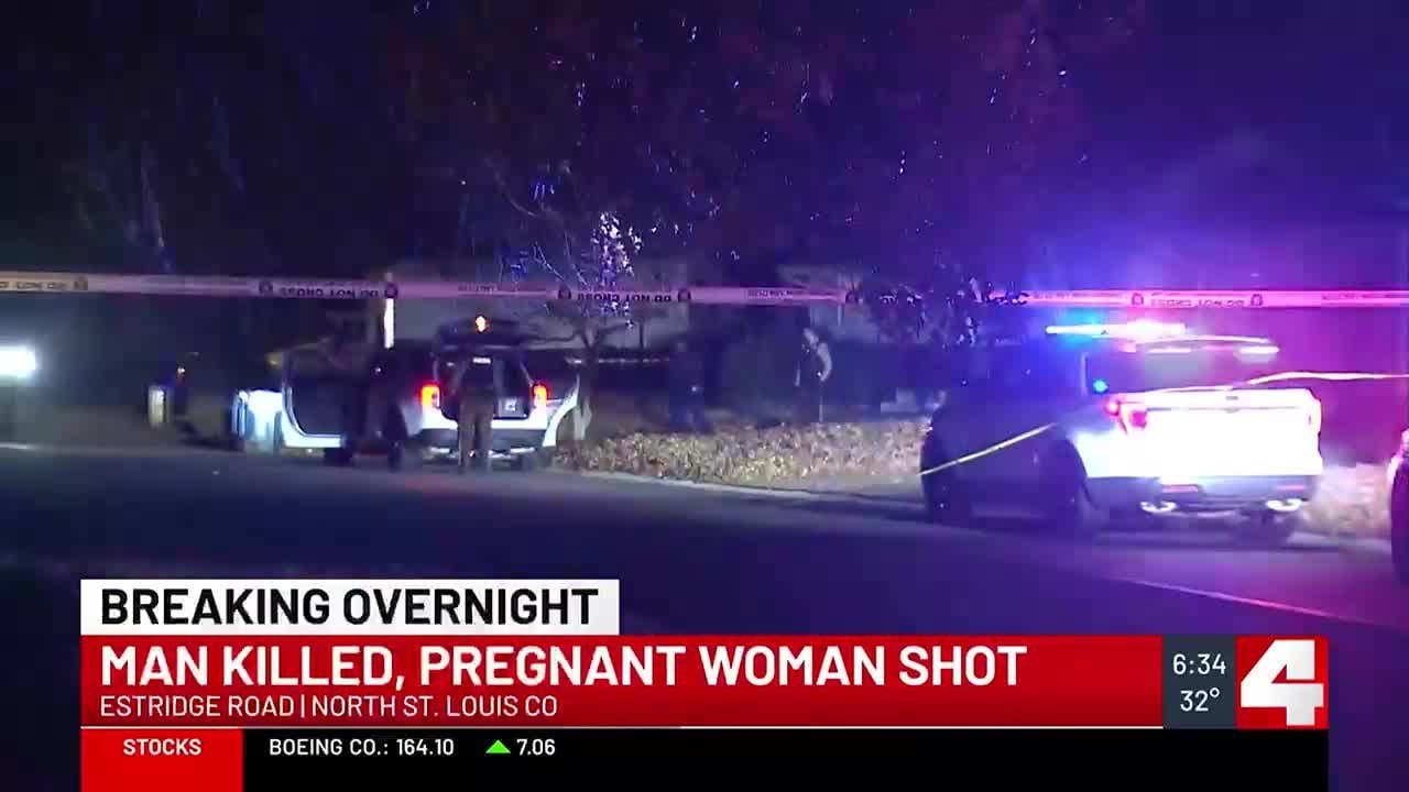 Man killed, pregnant woman shot in north St. Louis County - YouTube
