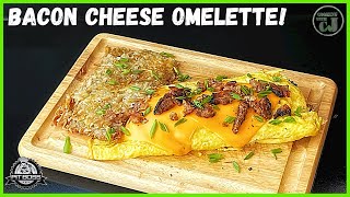 GRIDDLED BACON AND CHEESE OMELETTE! | Pit Boss Ultimate Griddle!