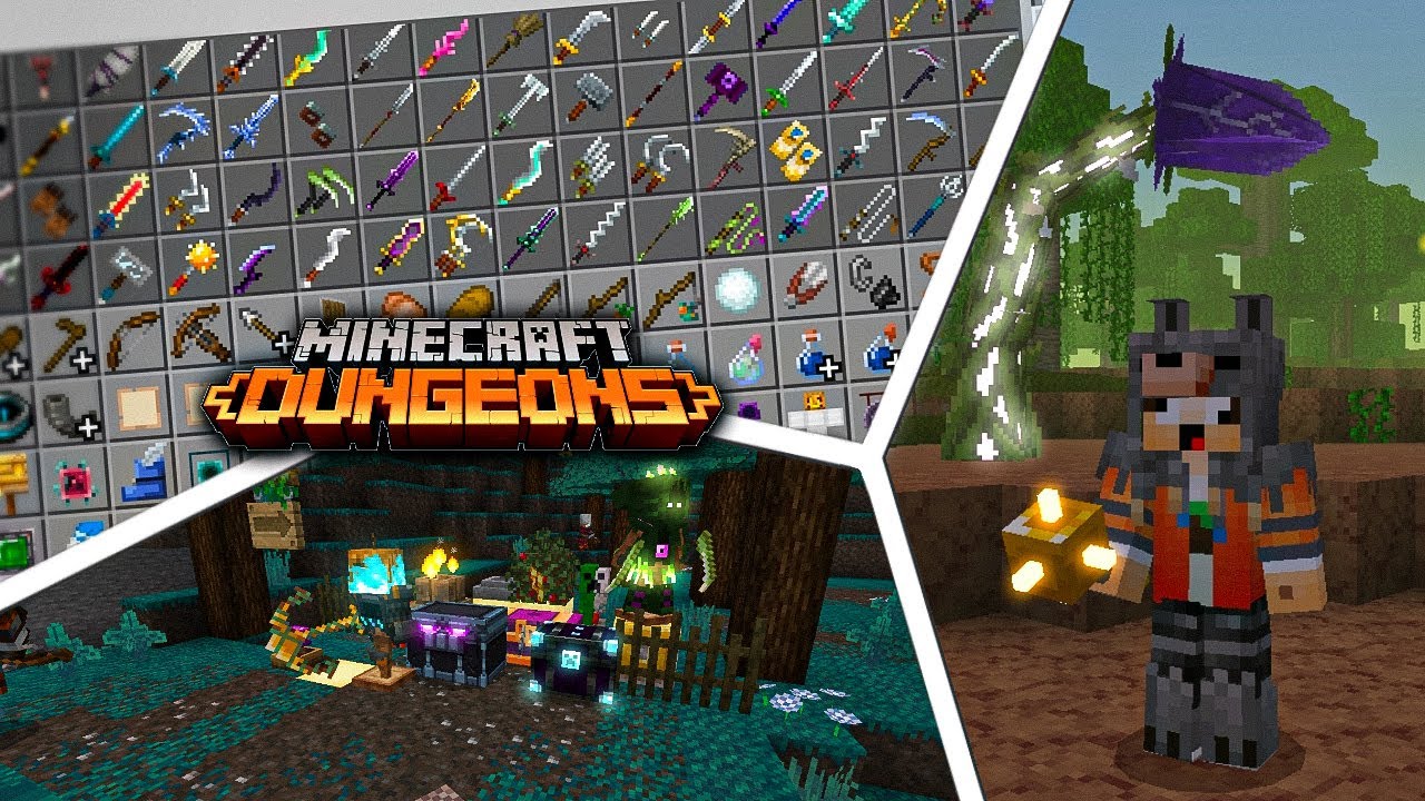 ADDON MINECRAFT DUNGEON PALING BAGUS MIRIP 99% UNTUK MCPE - YouTube