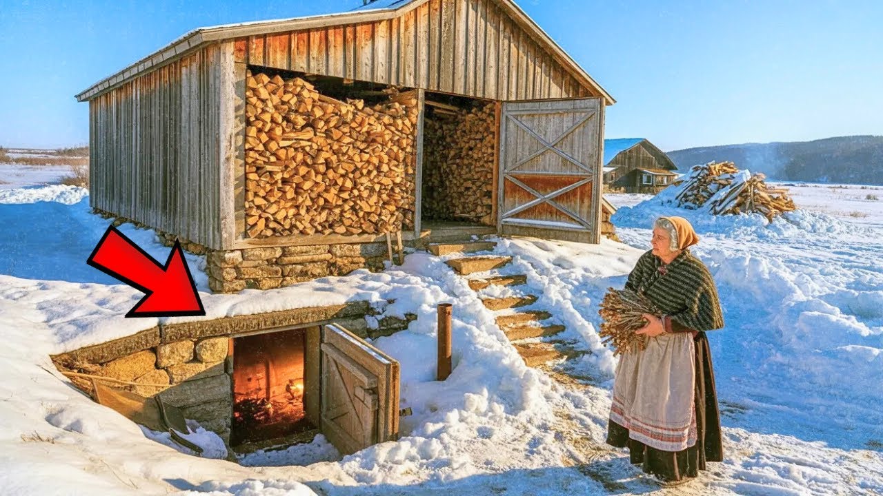 Neighbors Laughed at Her Bunker Home Beneath the Barn — Until Her Firewood Stayed Dry At Blizzard