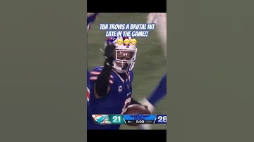 Tua BLOWS GAME WINING DRIVE!!! 😬😬😬 #nfl #football #impossible #dolphins #bills