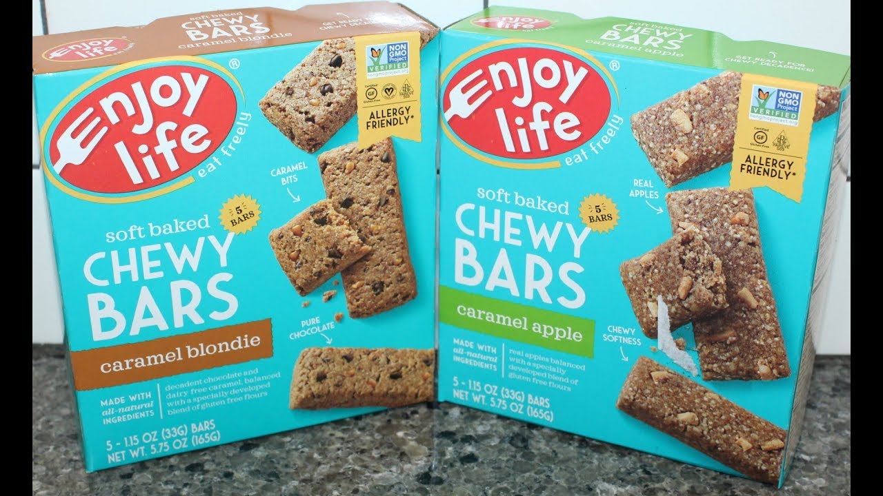 Grocery Pack of 6 Enjoy Life Caramel Apple Chewy Bars