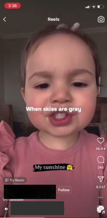 Little girl singing You Are My Sunshine 🌞☀️