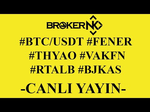 CANLI BORSA HİSSE ANALİZ  #VAKFN #BTCUSDT #THYAO #BJKAS #RTALB #XU100 (20.05.2021)