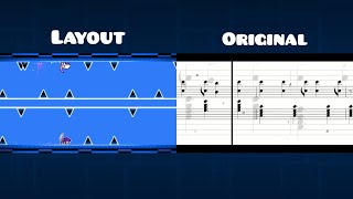 Piano Man Layout Vs Original Comparison Geometry Dash 2.11