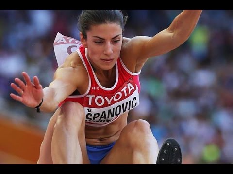 Ivana Spanovic 7.16 long jump at 2017 European Indoor Championships