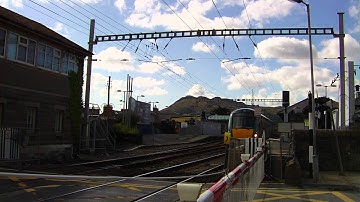 22000 class DMU leaving Bray Station, Wicklow