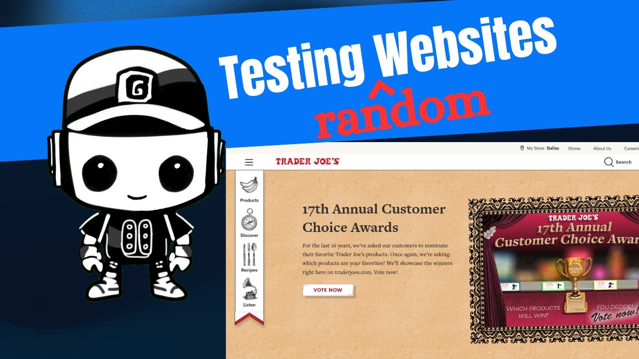 Тестирование веб-сайта Trader Joe's | Исследовательское тестирование | Контроль качества
