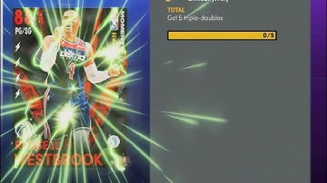 Easiest way to get a triple double and evo Russell Westbrook to a dark matter in NBA 2K21 MYTEAM