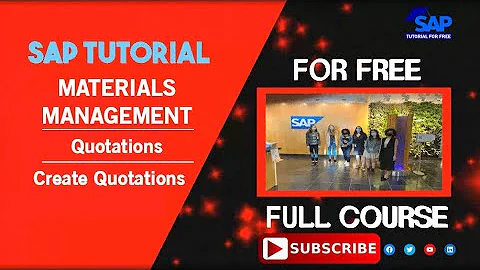 SAP Material Management | Quotations | Create Quotations | SAP MM | SAP Tutorial For Free
