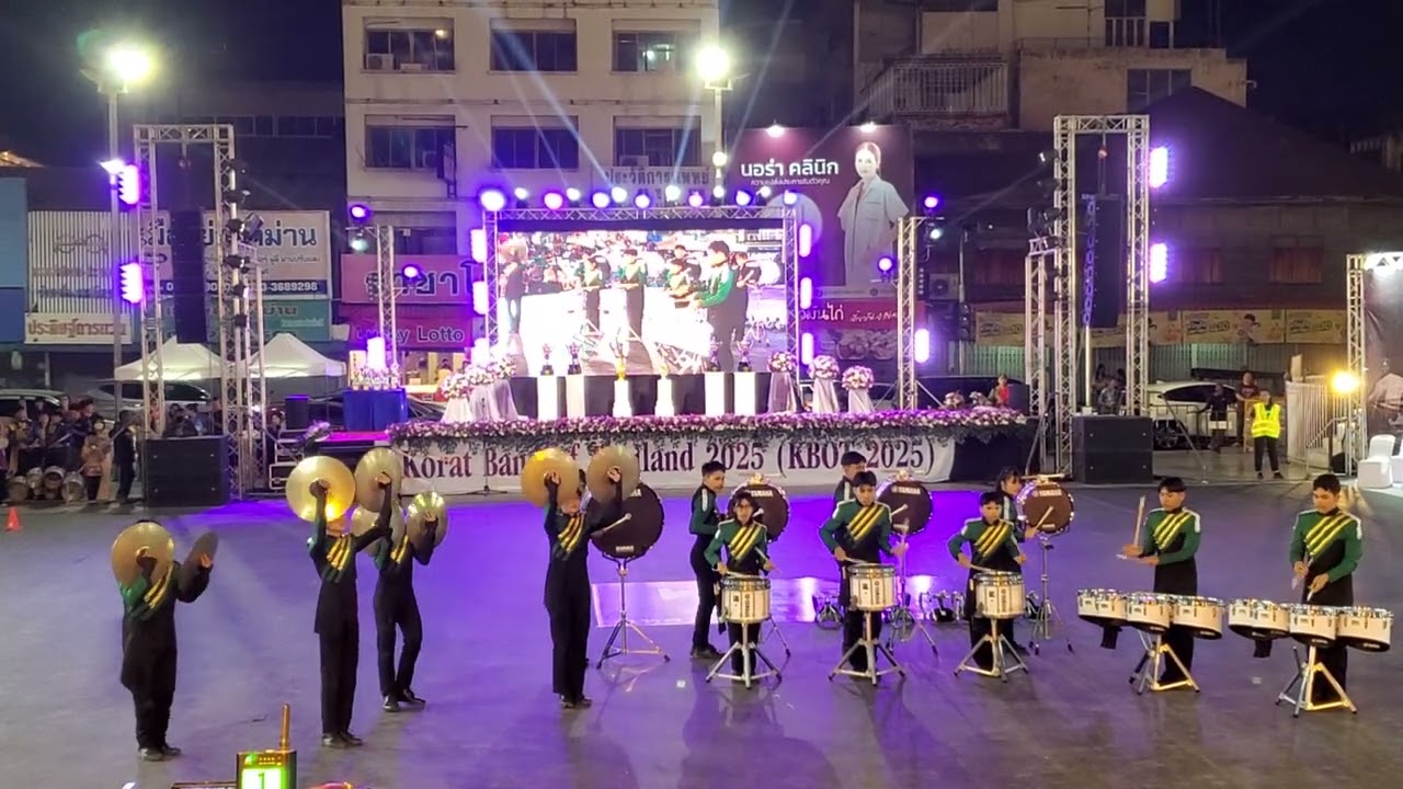 #วงโยธวาทิตโรงเรียนสระแก้ว Korat Band Of Thailand 2025 #KBOT2025 Percussion Ensemble