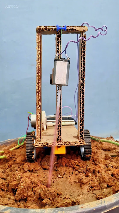 #diy Water well boring machine #dcmotor #borewell  #scienceproject