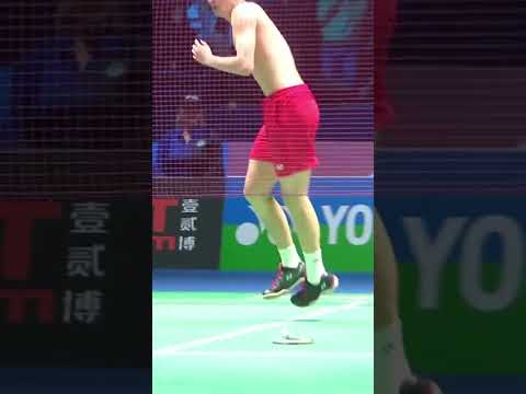 What a celebration by Li Shi Feng! Watch till the end. 🤩 #shorts #badminton #BWF