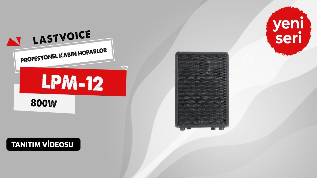Lastvoice LPM-12 Ahşap Profesyonel Kabin Hoparlör 12 inç 800W En