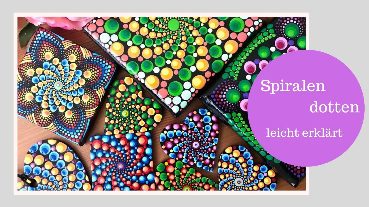 Spiralmuster dotten - EINFACH erklärt