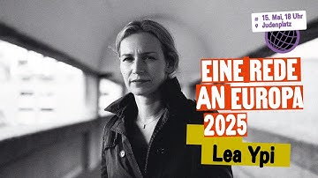 A Speech to Europe 2025: Lea Ypi